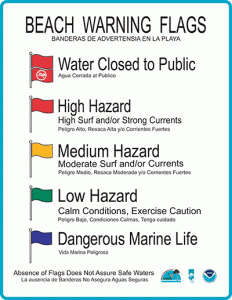 beach flag warning